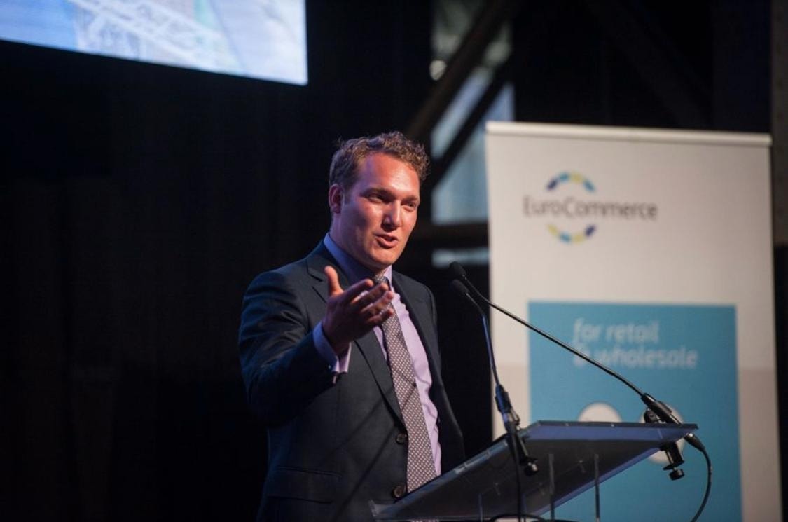 Jack Parrock hosting an event on stage